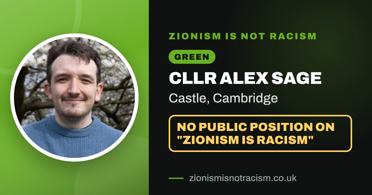 Share image: Cllr Alex Sage, Castle ward, Cambridge
