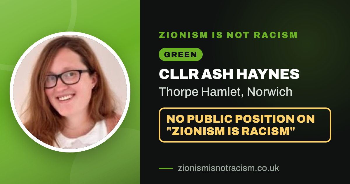 Share image: Cllr Ash Haynes, Thorpe Hamlet ward, Norwich