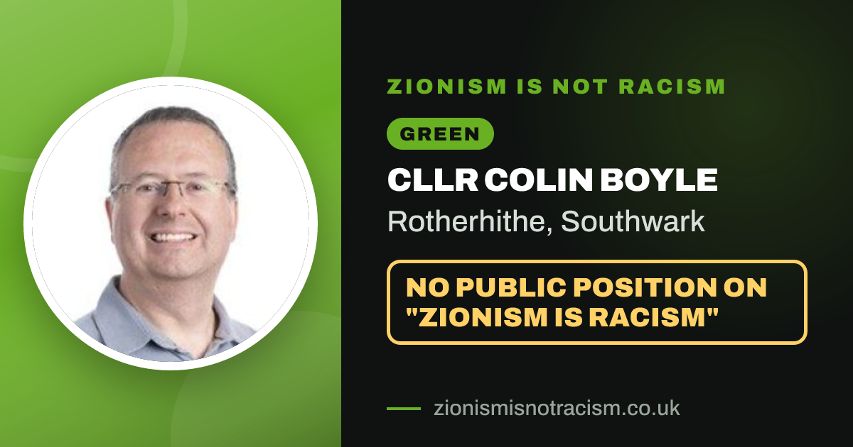 Share image: Cllr Colin Boyle, Rotherhithe ward, Southwark