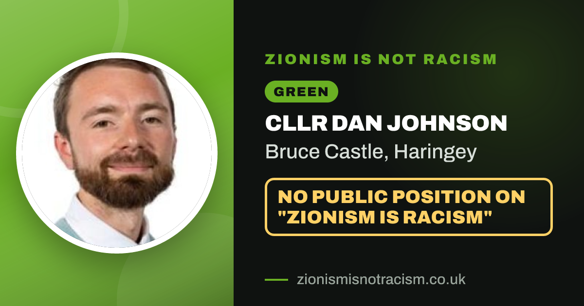 Share image: Cllr Dan Johnson, Bruce Castle ward, Haringey