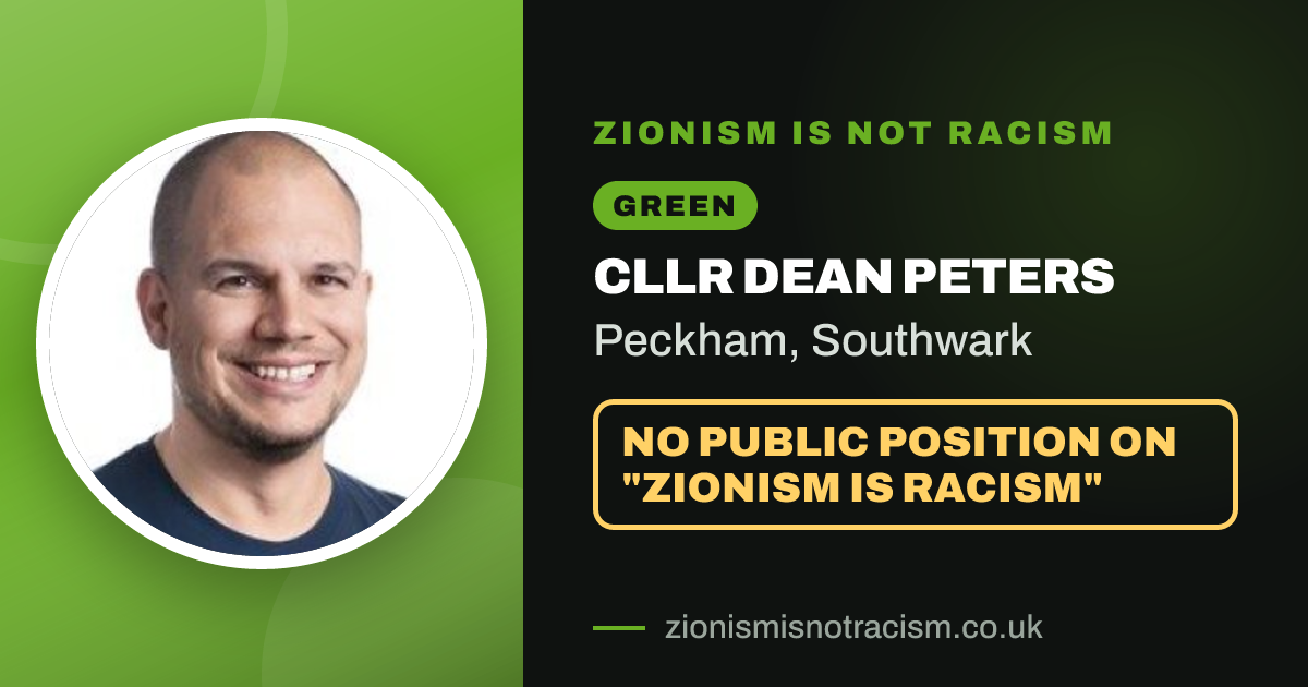 Share image: Cllr Dean Peters, Peckham ward, Southwark