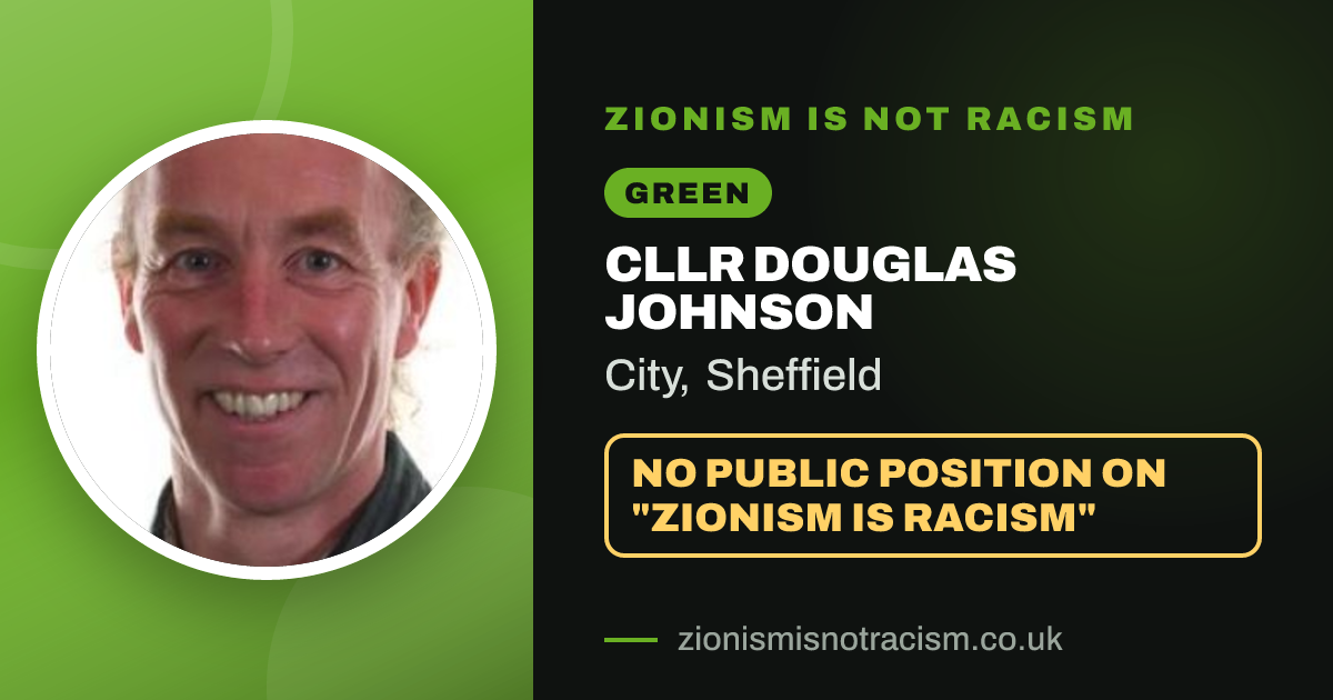 Share image: Cllr Douglas Johnson, City ward, Sheffield