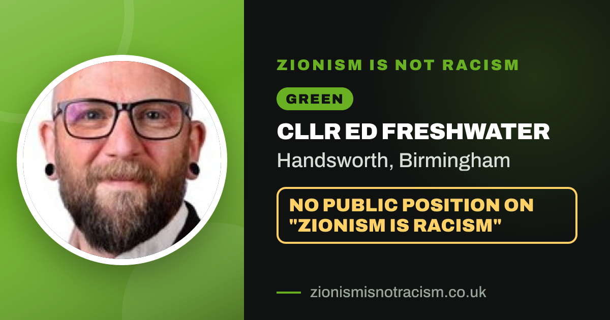Share image: Cllr Ed Freshwater, Handsworth ward, Birmingham