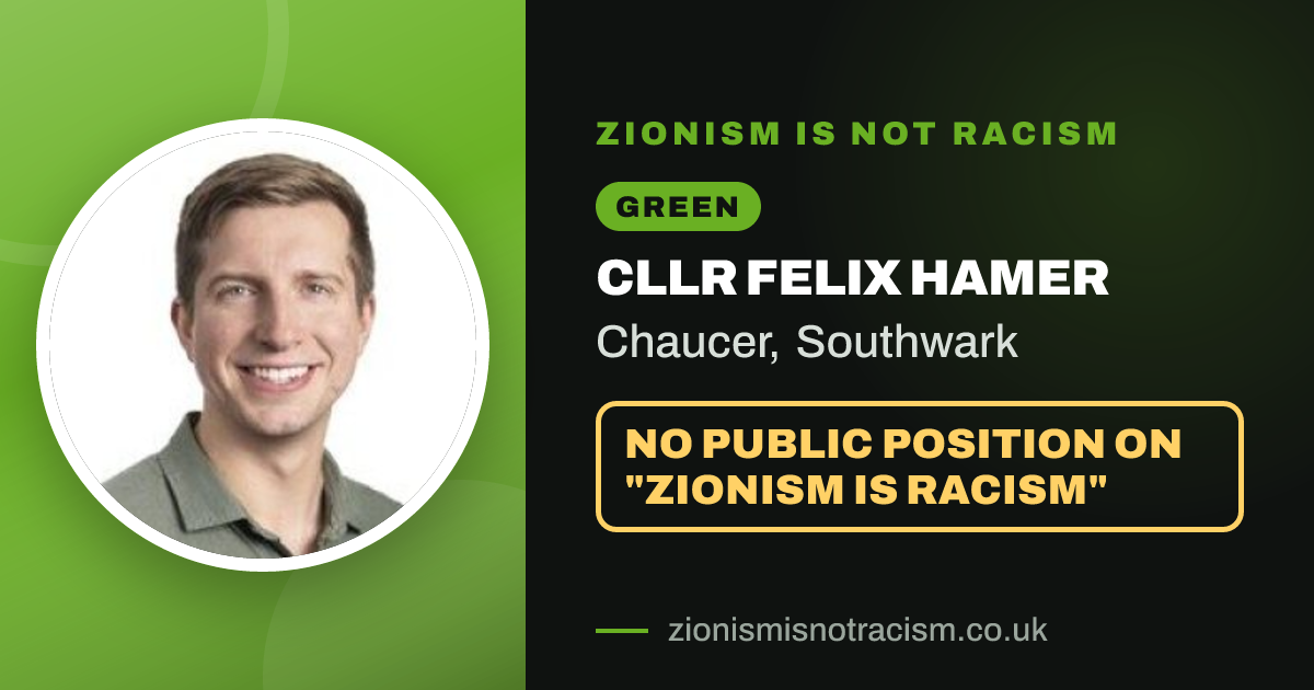 Share image: Cllr Felix Hamer, Chaucer ward, Southwark