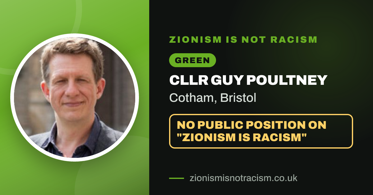Share image: Cllr Guy Poultney, Cotham ward, Bristol