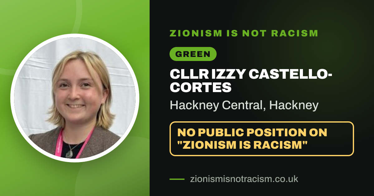 Share image: Cllr Izzy Castello-Cortes, Hackney Central ward, Hackney