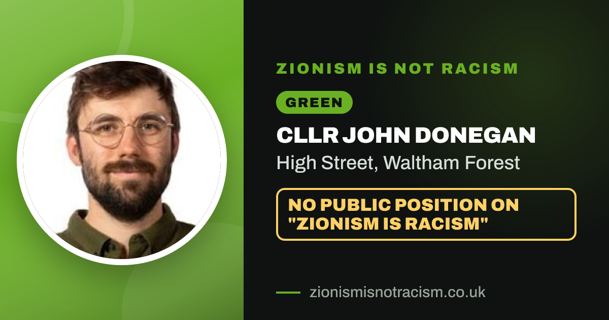 Share image: Cllr John Donegan, High Street ward, Waltham Forest