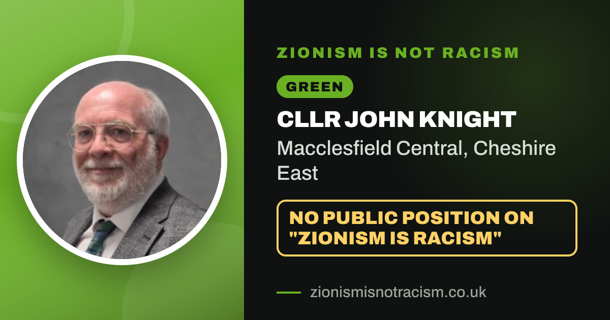 Share image: Cllr John Knight, Macclesfield Central ward, Cheshire East