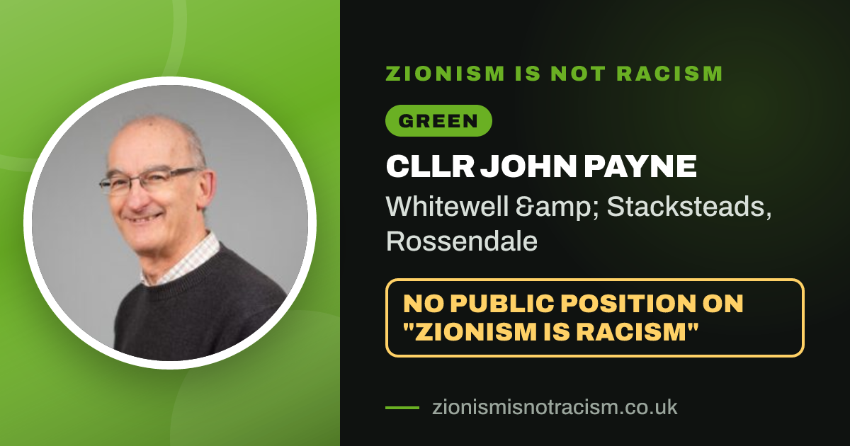 Share image: Cllr John Payne, Whitewell & Stacksteads ward, Rossendale