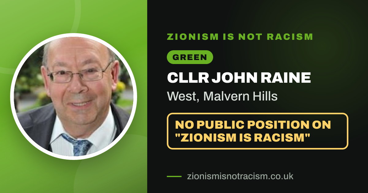 Share image: Cllr John Raine, West ward, Malvern Hills