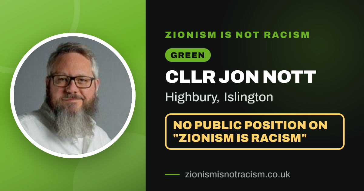 Share image: Cllr Jon Nott, Highbury ward, Islington