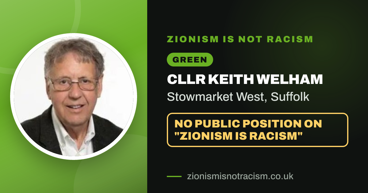 Share image: Cllr Keith Welham, Stowmarket West ward, Suffolk