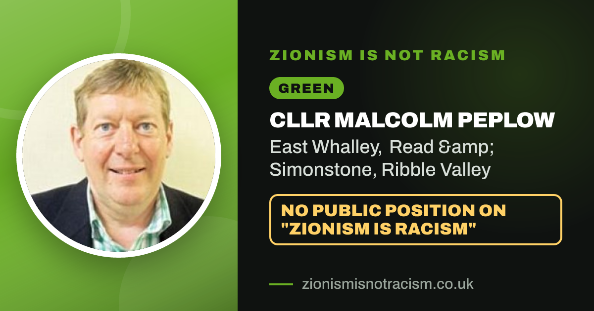 Share image: Cllr Malcolm Peplow, East Whalley, Read & Simonstone ward, Ribble Valley
