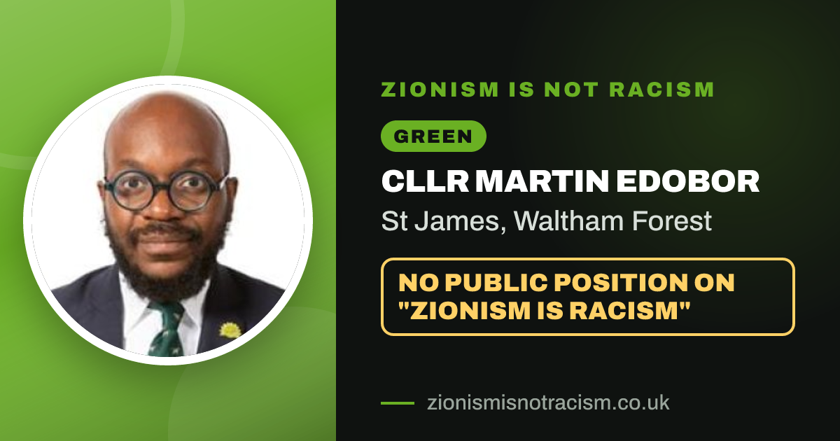 Share image: Cllr Martin Edobor, St James ward, Waltham Forest