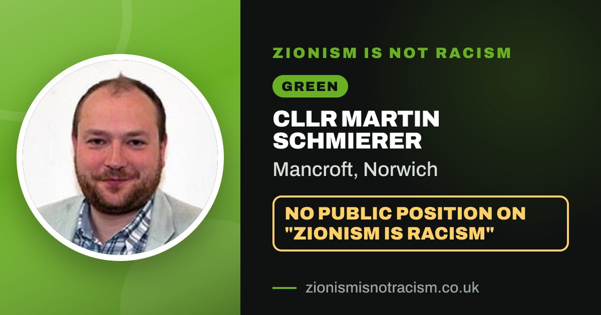 Share image: Cllr Martin Schmierer, Mancroft ward, Norwich