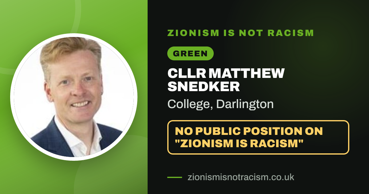 Share image: Cllr Matthew Snedker, College ward, Darlington