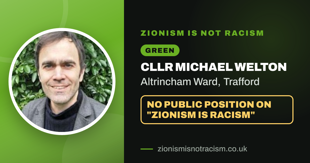 Share image: Cllr Michael Welton, Altrincham Ward ward, Trafford