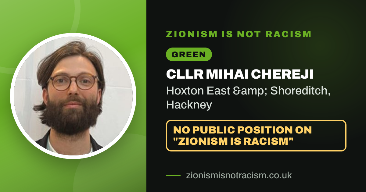 Share image: Cllr Mihai Chereji, Hoxton East & Shoreditch ward, Hackney