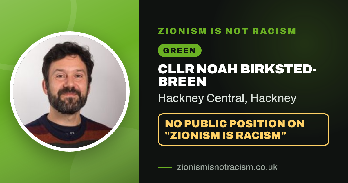 Share image: Cllr Noah Birksted-Breen, Hackney Central ward, Hackney