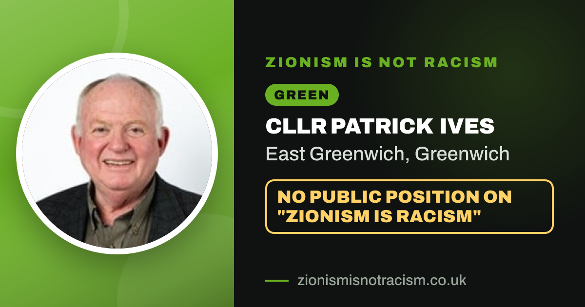 Share image: Cllr Patrick Ives, East Greenwich ward, Greenwich