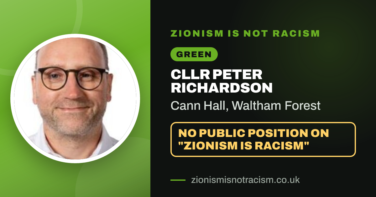 Share image: Cllr Peter Richardson, Cann Hall ward, Waltham Forest