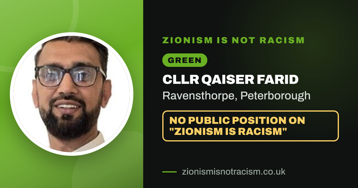 Share image: Cllr Qaiser Farid, Ravensthorpe ward, Peterborough