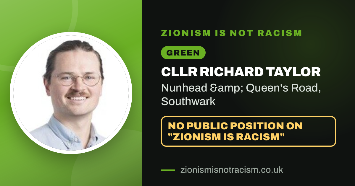 Share image: Cllr Richard Taylor, Nunhead & Queen's Road ward, Southwark