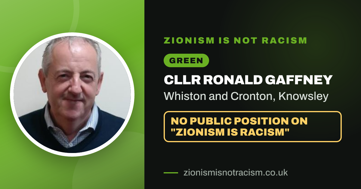 Share image: Cllr Ronald Gaffney, Whiston and Cronton ward, Knowsley