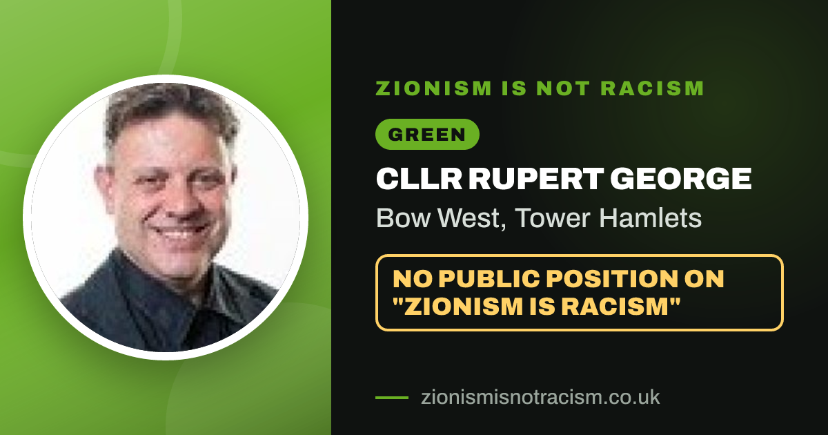 Share image: Cllr Rupert George, Bow West ward, Tower Hamlets