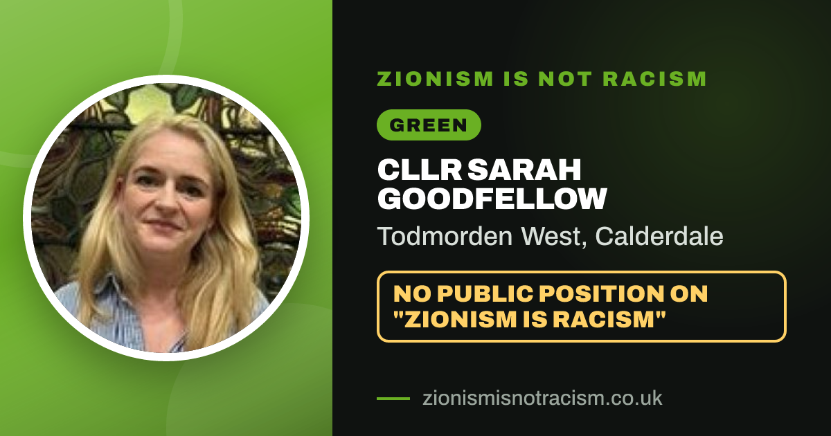 Share image: Cllr Sarah Goodfellow, Todmorden West ward, Calderdale