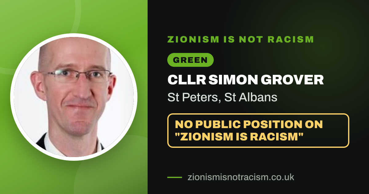 Share image: Cllr Simon Grover, St Peters ward, St Albans