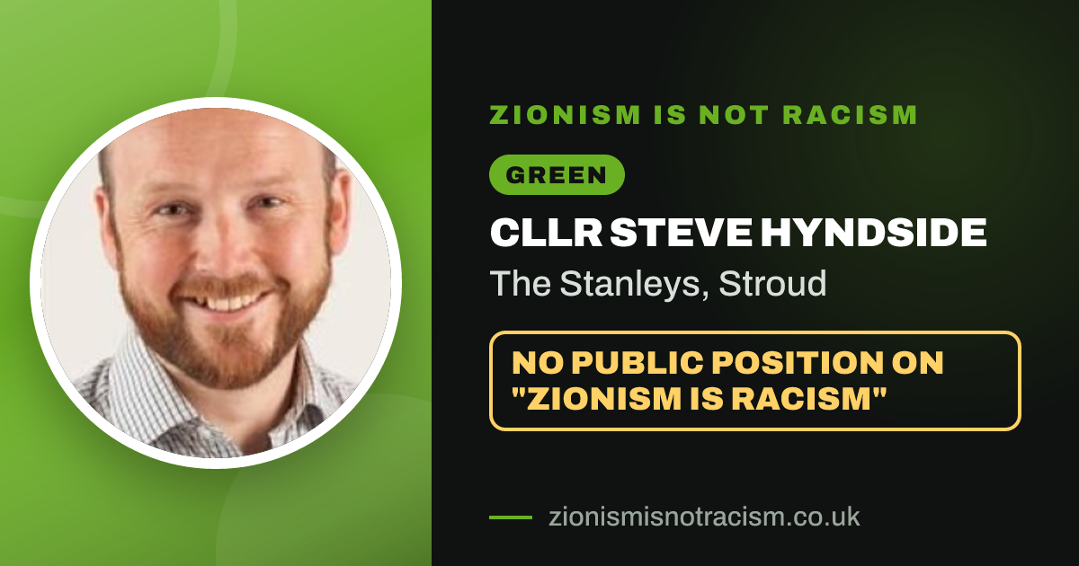 Share image: Cllr Steve Hyndside, The Stanleys ward, Stroud