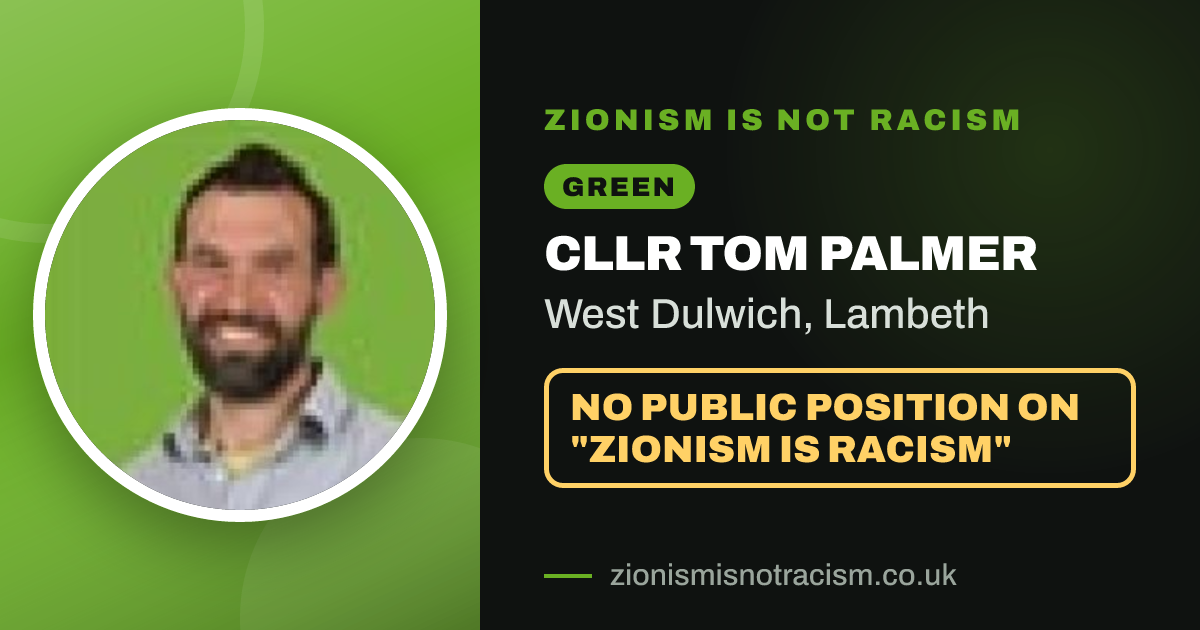 Share image: Cllr Tom Palmer, West Dulwich ward, Lambeth