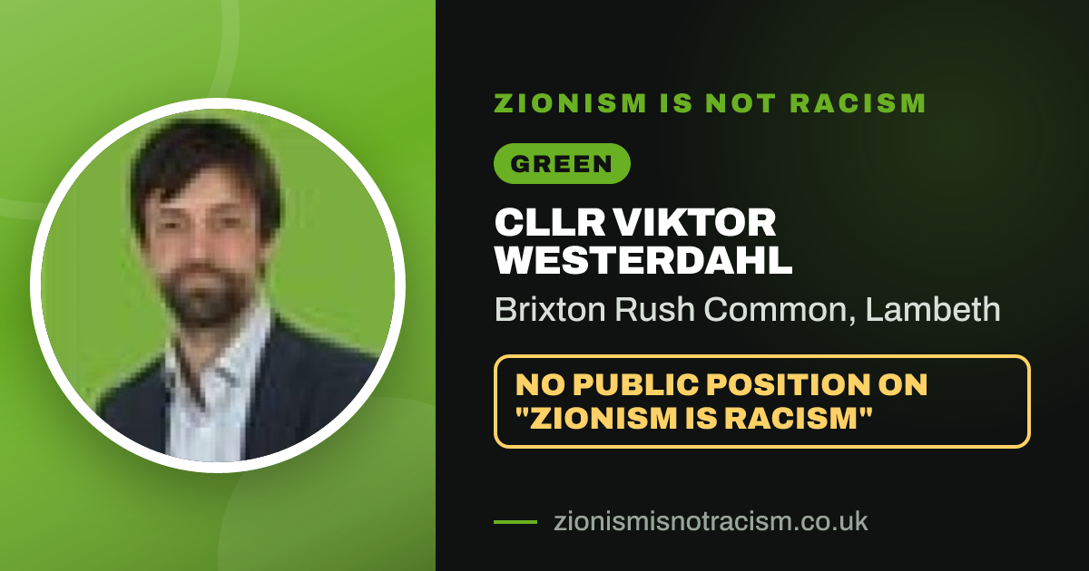 Share image: Cllr Viktor Westerdahl, Brixton Rush Common ward, Lambeth
