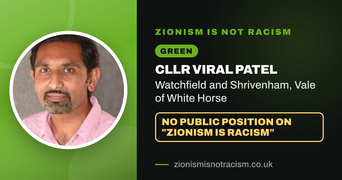 Share image: Cllr Viral Patel, Watchfield and Shrivenham ward, Vale of White Horse